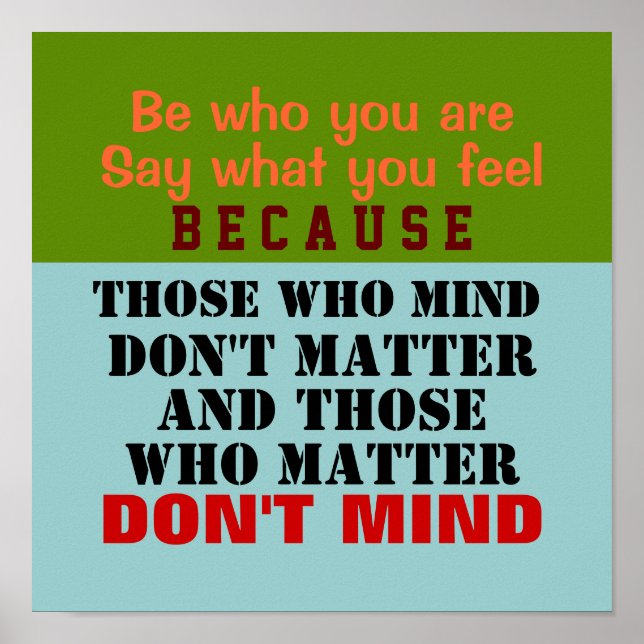 WER SIE SIND ~ 12X12 Poster (Vorne)