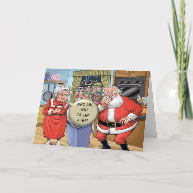 Wer sind Sie? Feiertagskarte (Vorderseite)