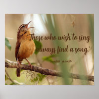Wer Singen möchte, findet einen Song Gesang Bird