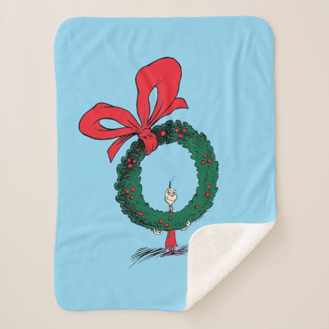 Wer späht durch den Weihnachtskranz Sherpadecke (Vorderseite)