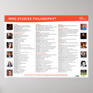 Wer studiert Philosophie Poster drucken