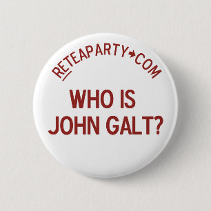 Wer Tee-Party-Knopf Johns Galt ist Button