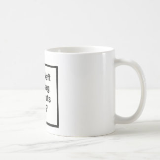 Wer verließ die Tasche der Idioten offen? Tasse