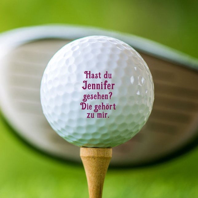 Wer von Jennifer? Die zu mir. Golfball (Von Creator hochgeladen)