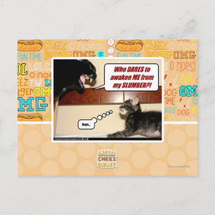 Wer wagt es, mich zu wecken? postkarte