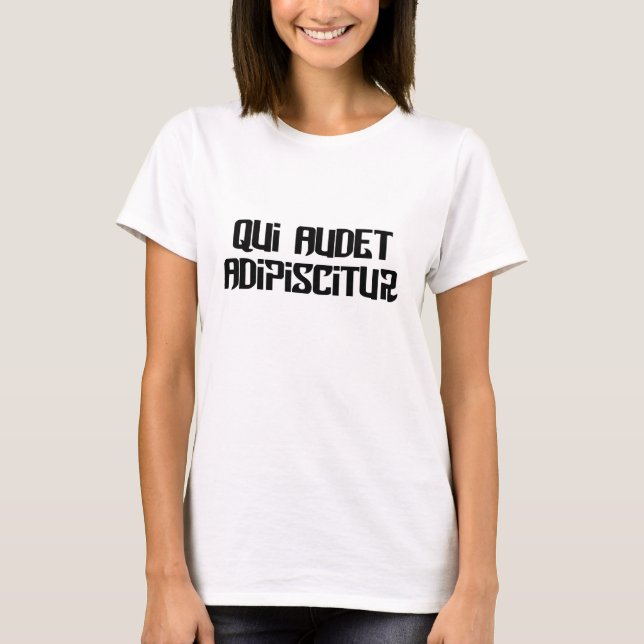 Wer wagt, gewinnt! T-Shirt (Vorderseite)