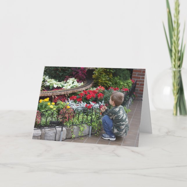 Wer warten kann, dem kommt alles zur rechten Zeit Karte (Vorderseite)