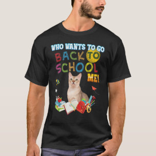 Wer Will zurück School Me Singapura Cat Kid S T-Shirt