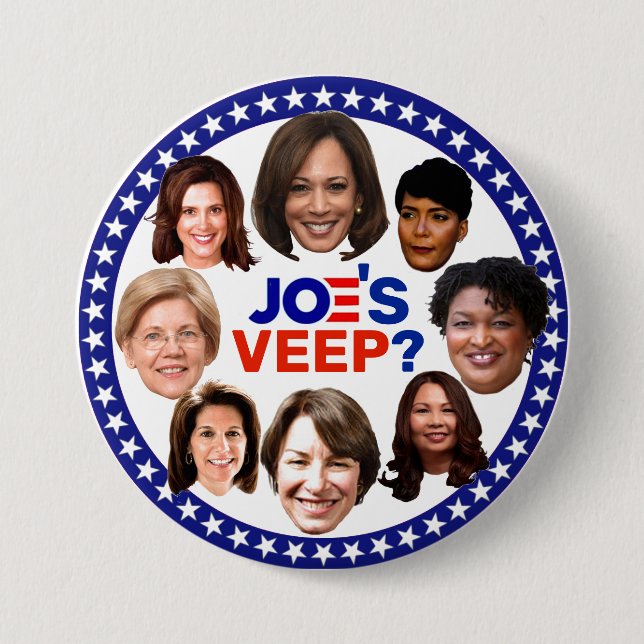 Wer wird Joe's Veep sein? Button (Vorderseite)