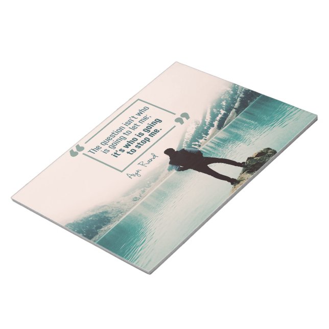 Wer wird mich aufhalten? notizblock (angewinkelt)