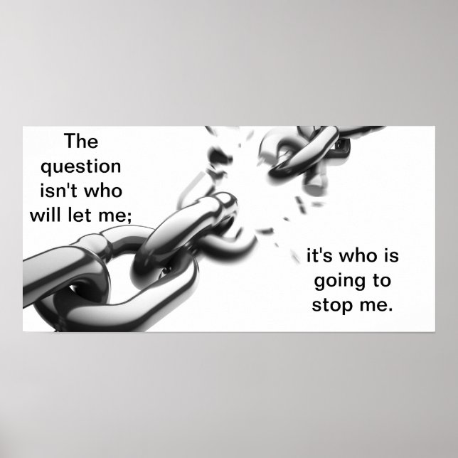 Wer wird mich aufhalten poster (Vorne)