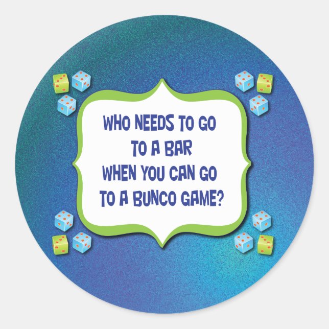 Wer zu einem Bar gehen muss, wenn man gehen kann Runder Aufkleber (Vorderseite)