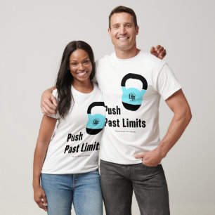 Werbe-Athlet Kettlebell Sprengt Grenzen T-Shirt