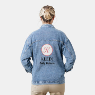 Werbe Dein Geschäft Individuelle Foto-Denimjacke Jeansjacke