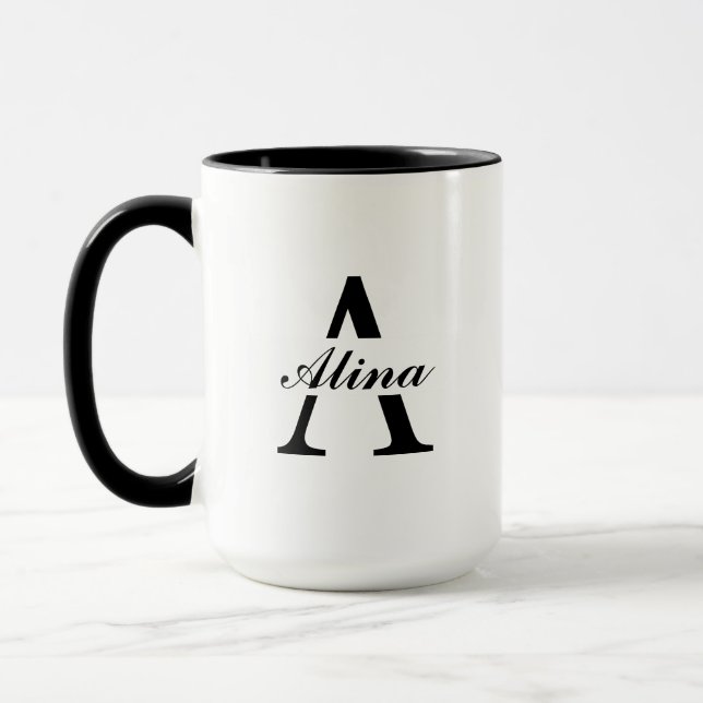 Werbe-Design-Kombination mit eigenem Logo  Tasse (Links)