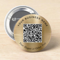 Werbe-Geschäfts-QR-Code Gold-Pin