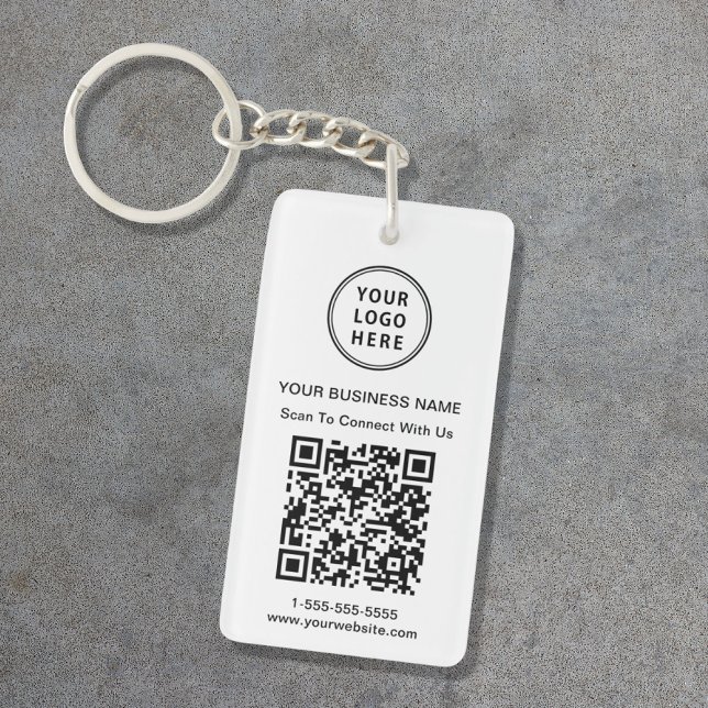 Werbe-Logo-QR-Code Schlüsselanhänger (Von Creator hochgeladen)