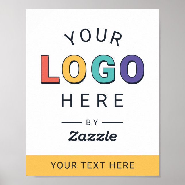 Werbe-Logo und Text Poster (Vorne)