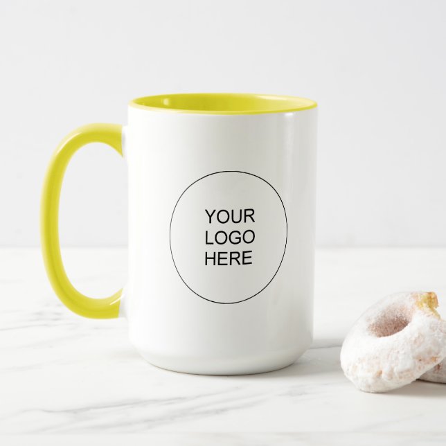 Werbe-Marke Laden Sie Ihr eigenes Firmenlogo hoch Tasse (Mit Donut)