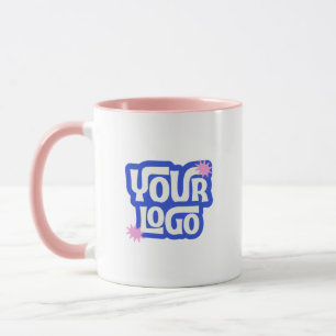 Werbe-Markenvermarktung Ihr Logo hier Rosa Tasse