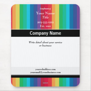 Werbe-Mauspad mit Regenbogenfarbe - HAMbyWG Mousepad