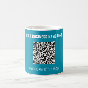 Werbe-QR-Code-Kaffeetasse Beispiel Kaffeetasse