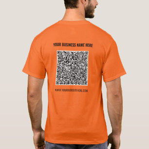 Werbe-T-Shirt Ihr QR-Code und benutzerdefinierter  T-Shirt