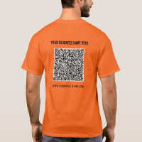 Werbe-T - Shirt - Ihr QR-Code und Ihr benutzerdefi