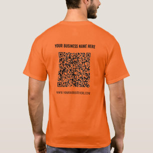 Werbe-T - Shirt - Ihr QR-Code und Ihr benutzerdefi