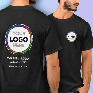 Werbe-T-Shirt mit Vorder- und Rückseiten-Logo T-Shirt
