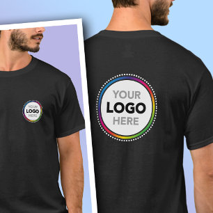 Werbe-T-Shirt mit Vorder- und Rückseiten-Logo T-Shirt