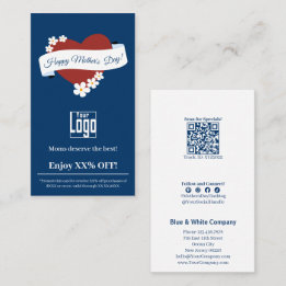 Werbeaktion Blume Frame Red Heart Muttertag Rabattkarte