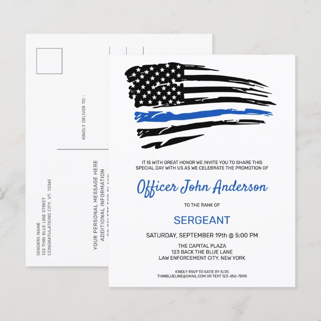 Werbeaktion der Haushaltspolizei Einladung von Thi (Vorne/Hinten)