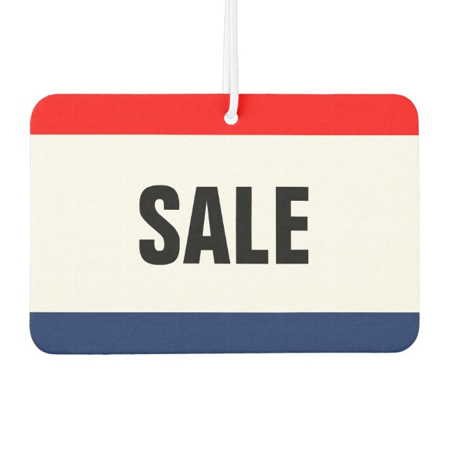 Werbeaktion des Kfz-Händlers individuell anpassbar Autolufterfrischer (Vorderseite)