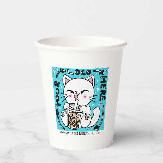 Werbeaktion des Logobetriebes Pappbecher (Vorderseite)