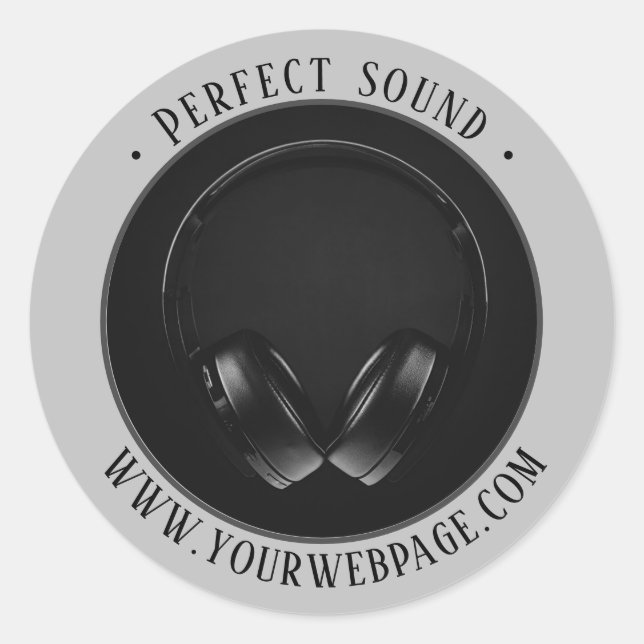 Werbeaktion des Silbergrauprodukts Runder Aufkleber (Vorderseite)