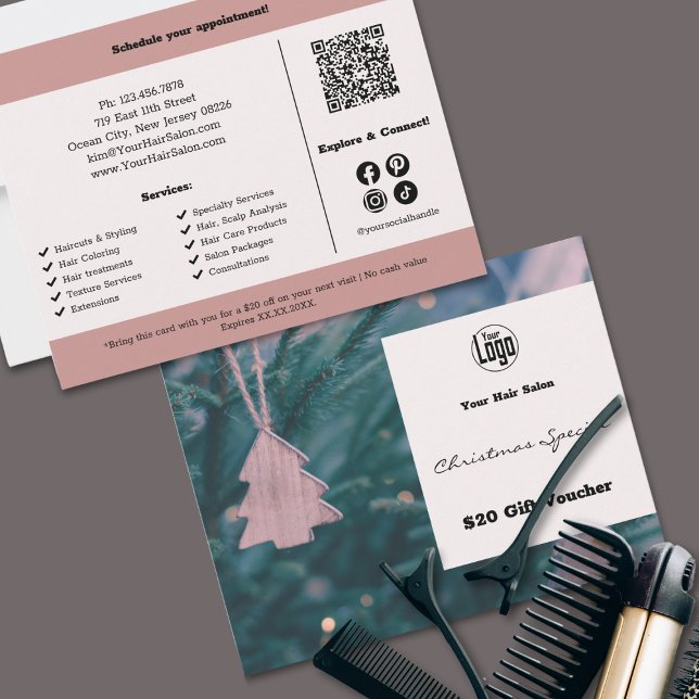 Werbeaktion Foto Weihnachtssaison Geschenkgutschei (Promotion Photo Christmas Season Gift Voucher Card)