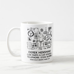 Werbeaktion für Autoteile und Autoteile Kaffeetasse