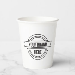 Werbeaktion für berufliche Firmenlogos Pappbecher