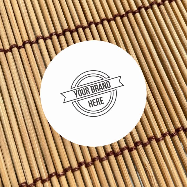 Werbeaktion für berufliche Firmenlogos Runder Aufkleber (Von Creator hochgeladen)