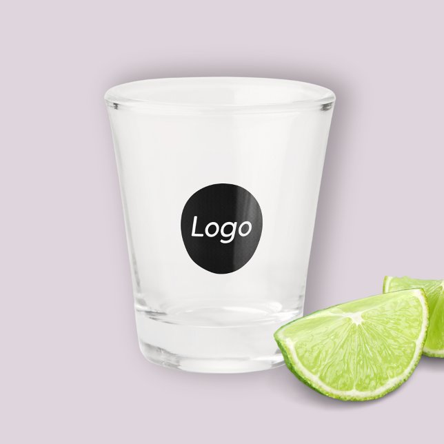 Werbeaktion für Berufliche Logos Schnapsglas (Simple logo shot glass for professional business corporate events marketing branding merchandise)