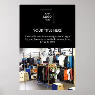 Werbeaktion für Berufliche Schwarze Unternehmen Poster