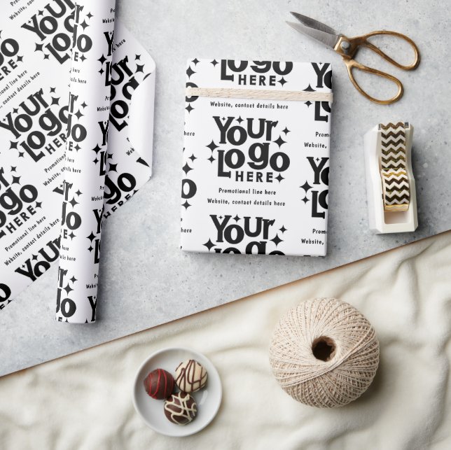 Werbeaktion für berufliches Firmenlogo Geschenkpapier (Kunsthandwerk)