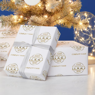Werbeaktion für das Logo "Custom Business" Geschenkpapier