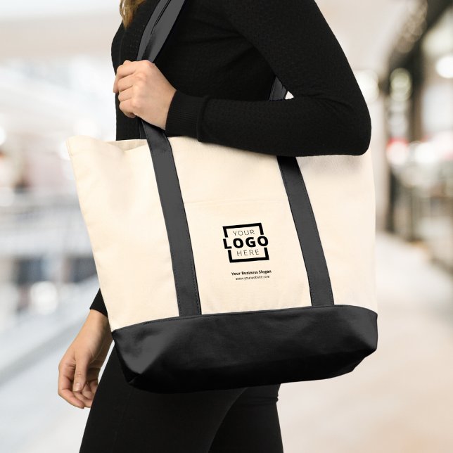 Werbeaktion für das Logo "Custom Company" Tragetasche (This tote bag is a smart way to advertise your company, with your custom logo on it.)