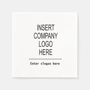 Werbeaktion für das Logo des Unternehmens Serviette