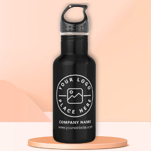 Werbeaktion für das Logo Edelstahlflasche