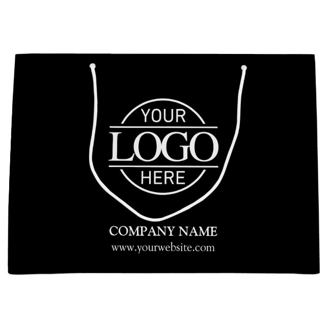 Werbeaktion für das Schwarz-Weiß-Logo Große Geschenktüte (Vorderseite)