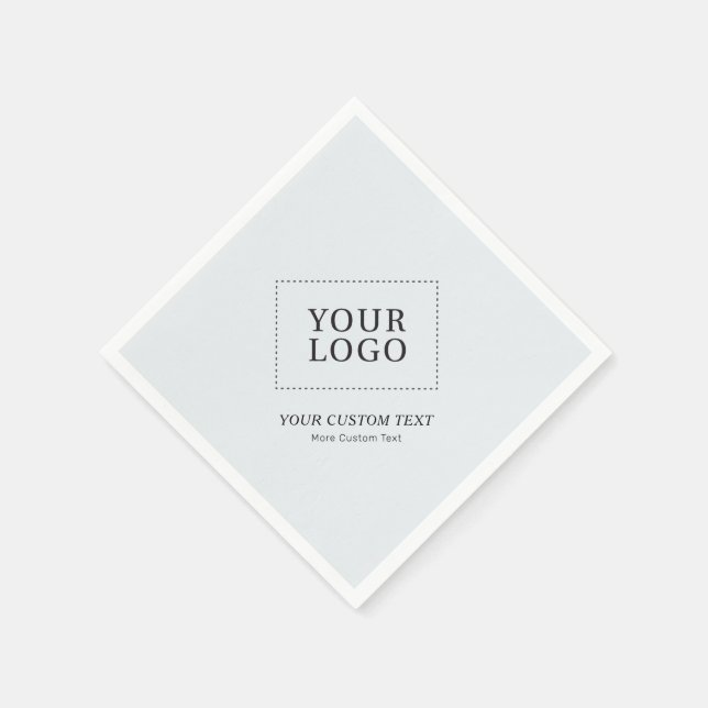 Werbeaktion für einfache graue Markenbezeichnungen Serviette (Ecke)