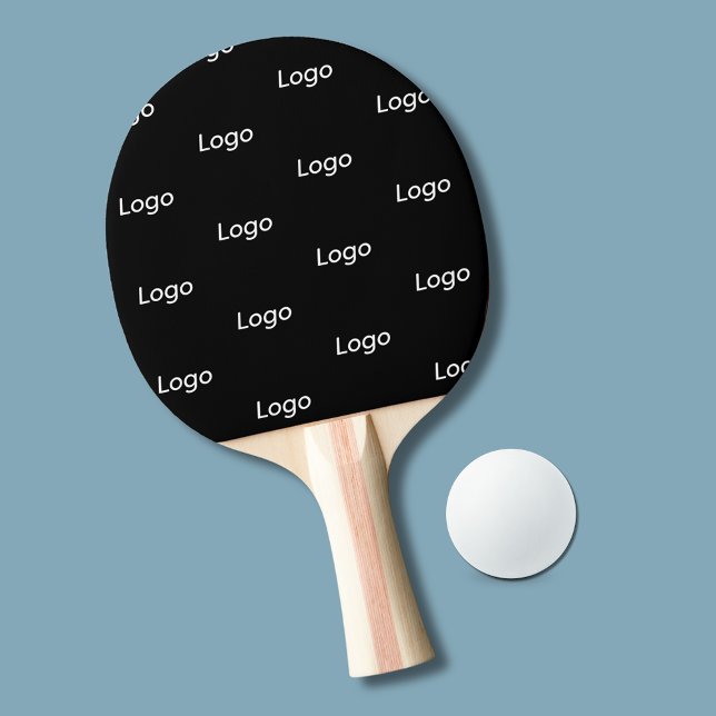 Werbeaktion für einfaches Business-Logo Tischtennis Schläger (Simpl logo ping pong paddle; ideal for professional small business promotional marketing merchandise)